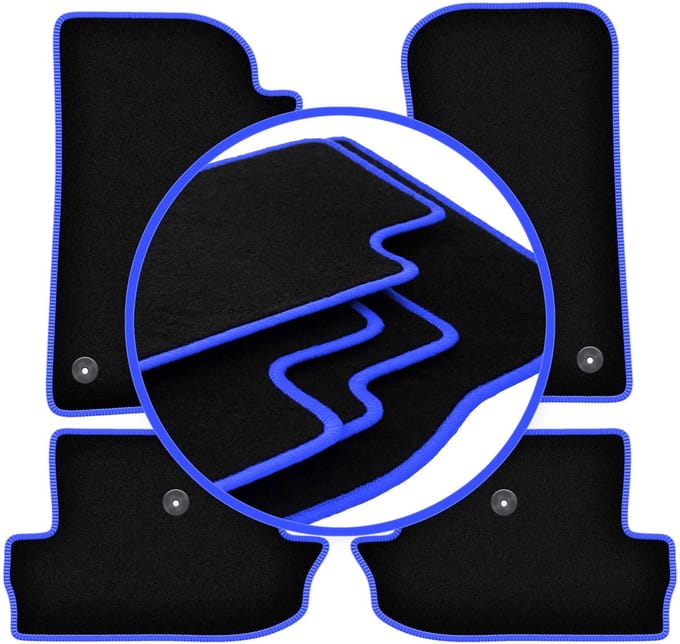 CARLUX-BLUE automatten voor: Jeep Wrangler IV off-road (2017-)