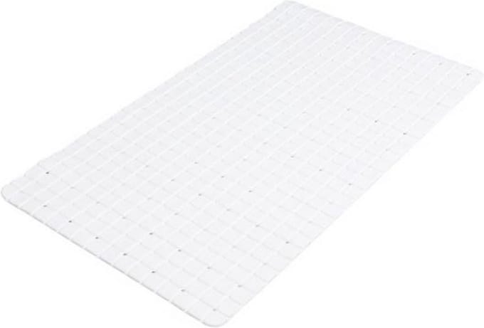 Urban Living Badmat - wit - 39x69 cm - douche anti slip mat - rubber