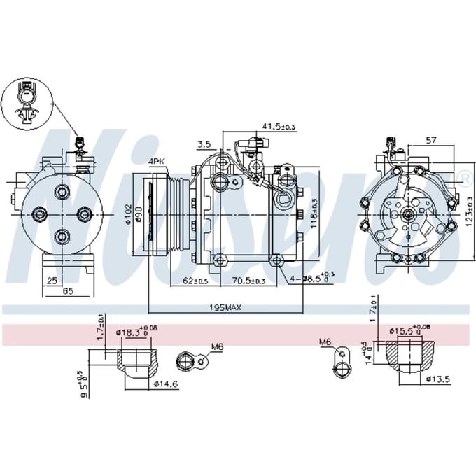 Compressor airconditioning NISSENS 89349