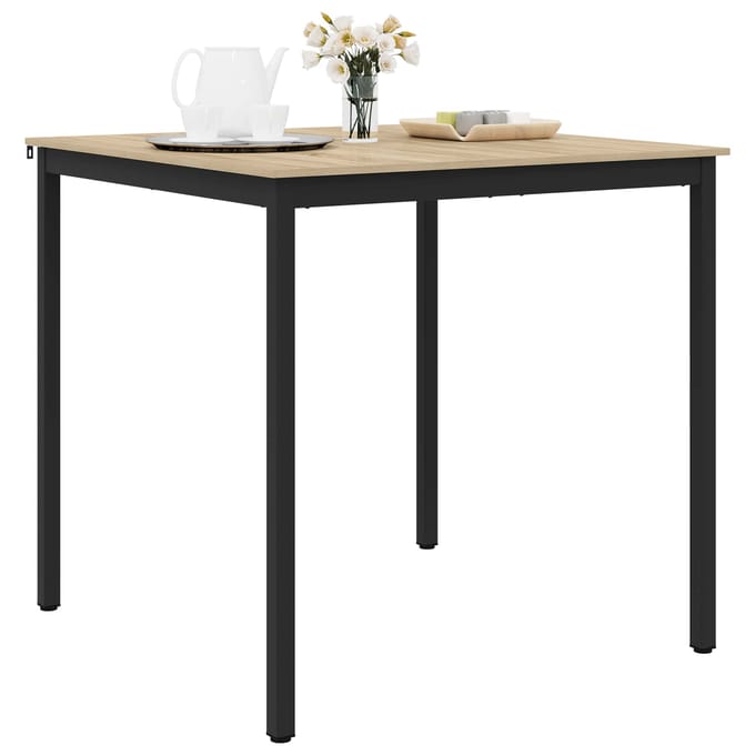 vidaXL - Staande - Bartafel - Bewerkt - hout - Vierkant