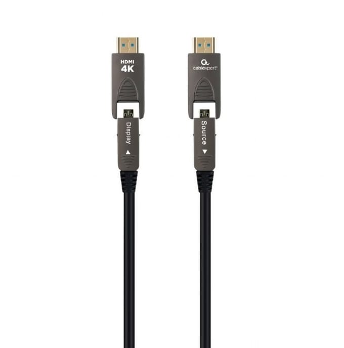 Cablexpert gepantserde HDMI active optical cable (AOC) | Micro HDMI/HDMI | HDMI2.0 (4K 60Hz + HDR) | 30 meter