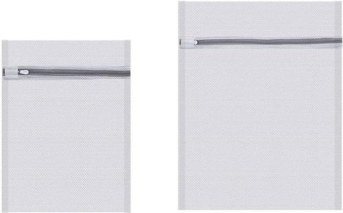 Wasnetten Set - Netzakken - Kleding Beschermen - Fijnmazig Ontwerp - 2 Maten - Wit