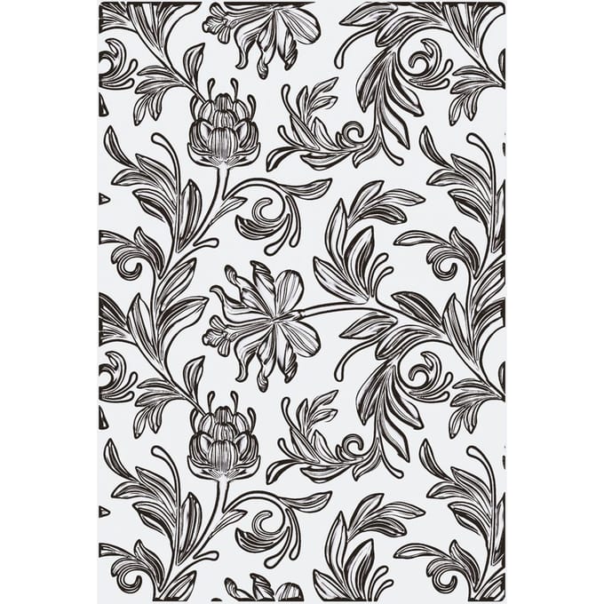 Sizzix A5 3D Embossing sjabloon by Tim Holtz - Botanical