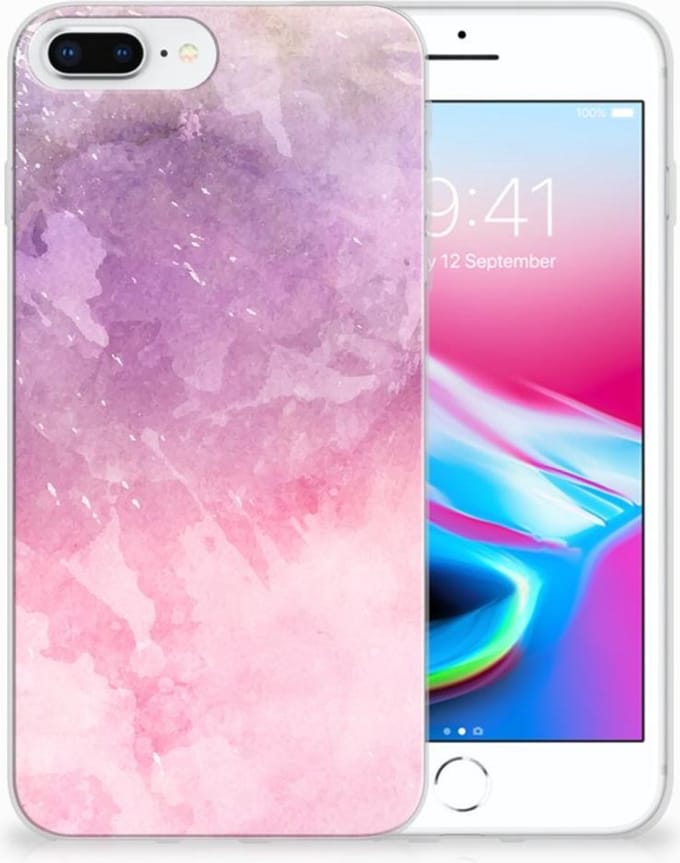 Hoesje maken Apple iPhone 7 Plus | 8 Plus Pink Purple Paint