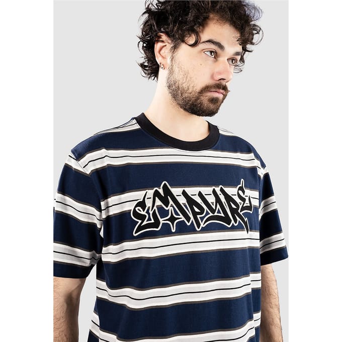 Empyre Razor Stripe T-Shirt blauw