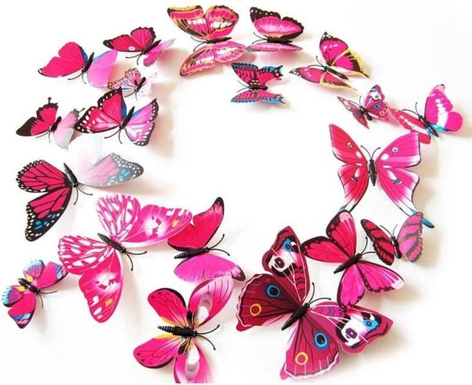 Jumada's - Muurvlinder - Roze