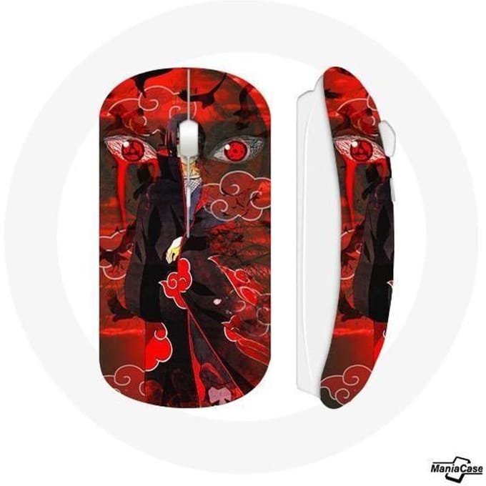 Souris sans fil - Naruto - Itachi - Rouge - Compatible Mac et PC - WiFi