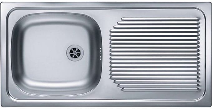 Alveus Basic - Spoelbak, 86x44 cm, rvs 1008843