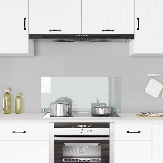 vidaXL - Spatscherm - keuken - 90x40 - cm - gehard - glas - transparant