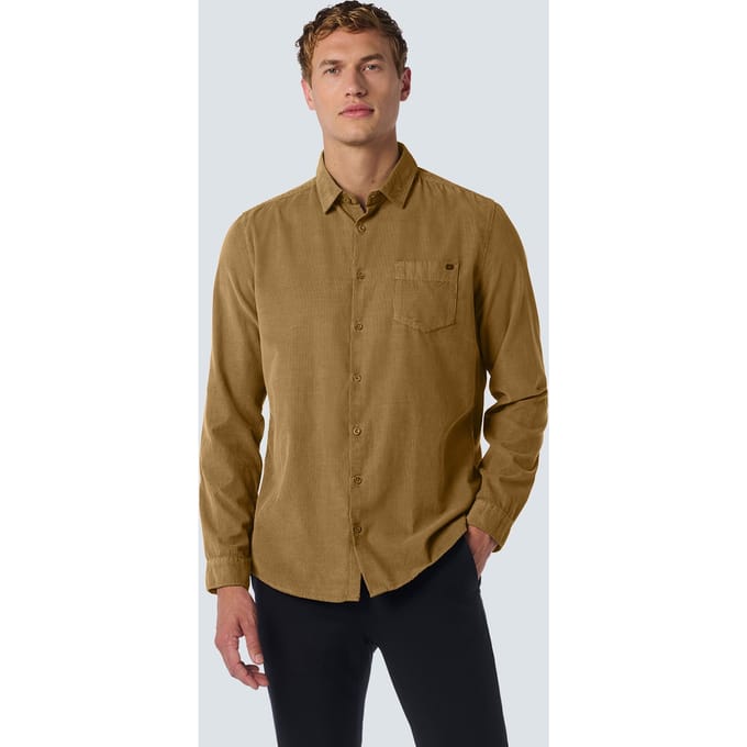 No Excess Shirt Corduroy Solid Khaki Größe: XXL | Casual hemden Outlet | Herren | Braun
