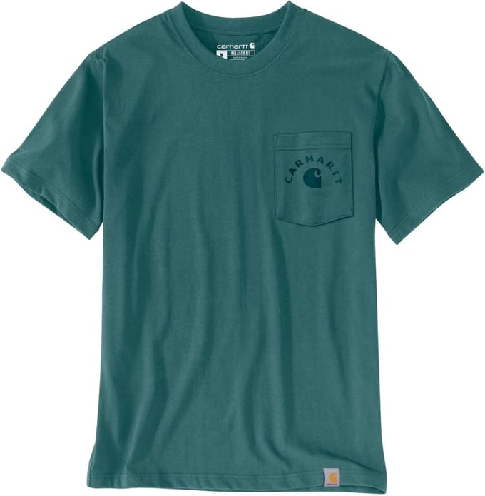 Carhartt Irvine Relaxed Work T-Shirt 107317 Transformative Teal-S