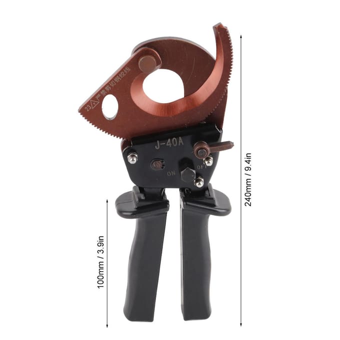 J40A 300mm2 Ratel Industriële Kwaliteit Kabelschaar Hardware Handbediend Snijgereedschap brown
