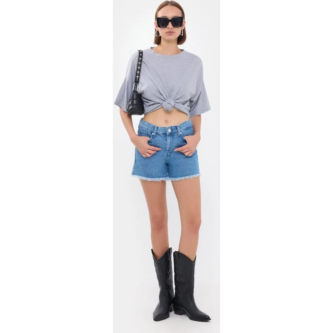 Basis T-shirt met Korte Mouwen en Ronde Hals
