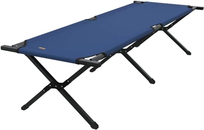 Opvouwbaar Camping Bed - Reisbed Kampeerligbed - Buiten Ontspannen - Stevig Stalen Frame - 193 x 69 x 45 cm
