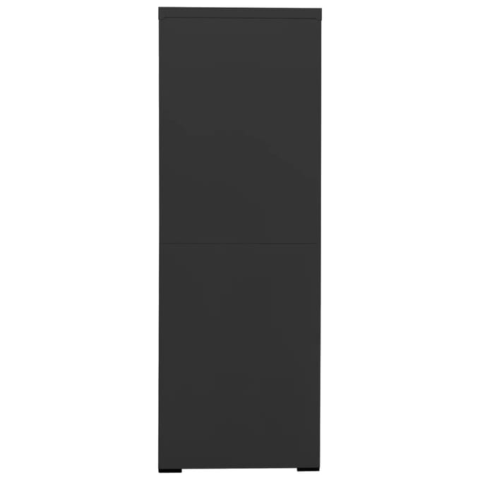 vidaXL - Archiefkast - 90x46x134 - cm - staal - antracietkleurig