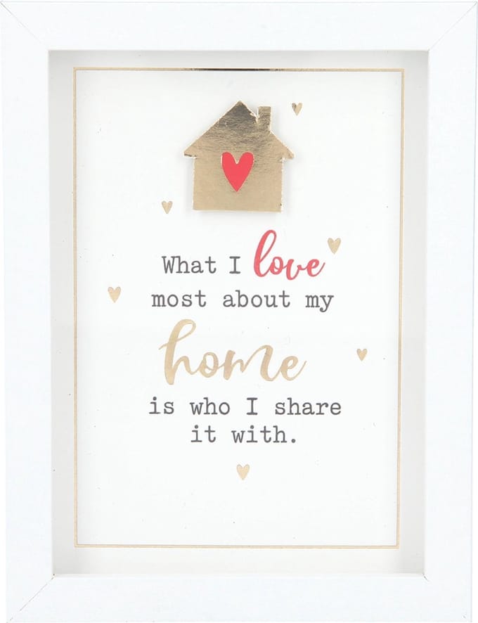 Fotolijst met compliment What I love most about my home?