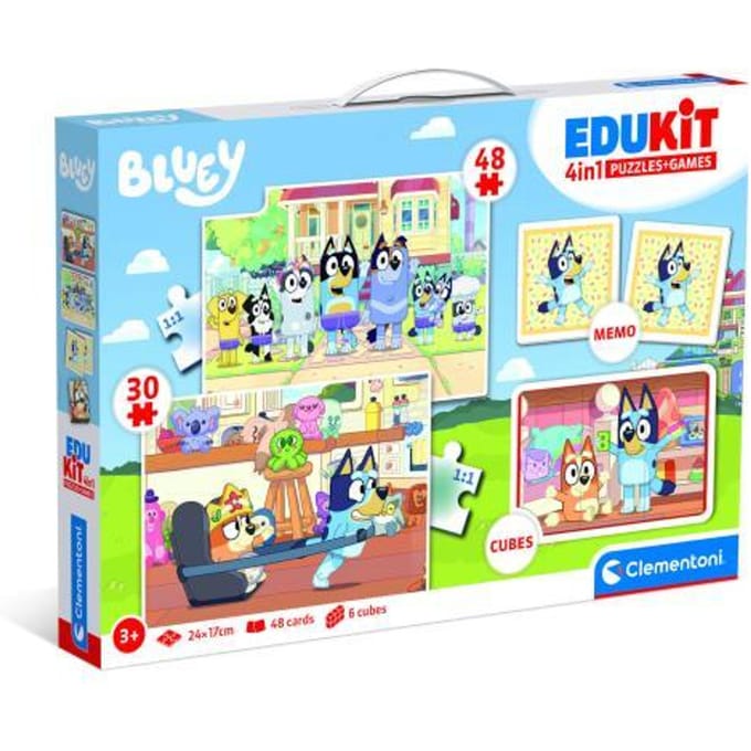 Clementoni - Edukit - 4 in 1 Educatieve Bluey Speelset - Vanaf 6 jaar
