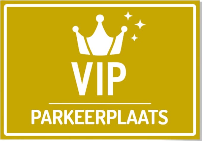 CombiCraft bord Parkeerplaats VIP - 30x21 cm