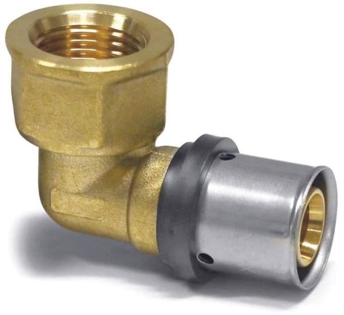Persfitting overgangskoppeling 16mm - 1/2" binnendraad voor meerlagenbuis