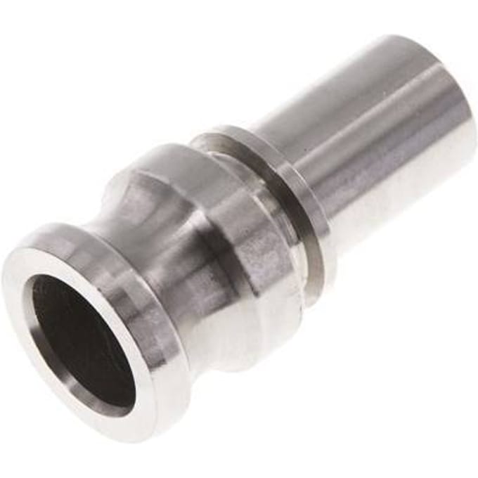 Camlock DN 25 (1'') Koppeling RVS met slangpilaar (25 mm) Type E EN 14420-7 (DIN 2828)
