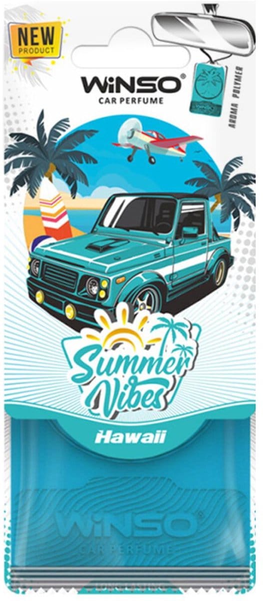 Car Airfreshner Polymeer - Summer Vibes - Hawaii