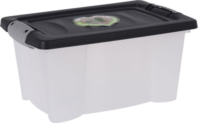 Storage Solutions Opslagbak/opbergdoos/organizer - met deksel - kunststof - 9 Liter