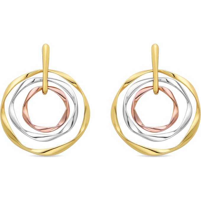 Boucles d’oreilles Luxenter finies en or jaune 18K - Ushdao pur