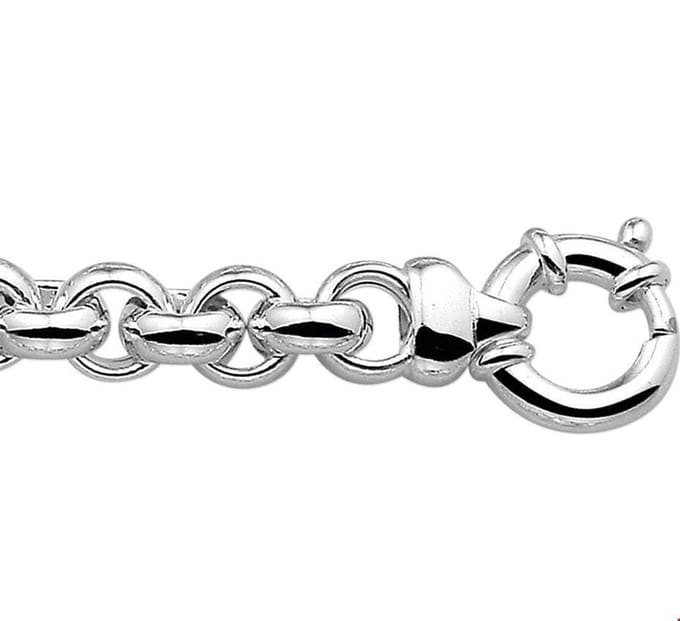 The Jewelry Collection Ketting Jasseron 10 mm - Zilver