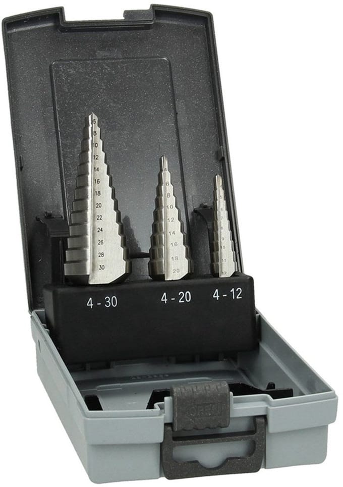 HSS Conische Borenset 3 Delig (4-12/4-20/6-30mm)