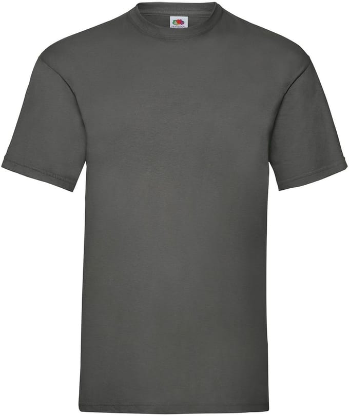 T-shirt Fruit van het weefgetouw Valueweight volwassen Grafito - S