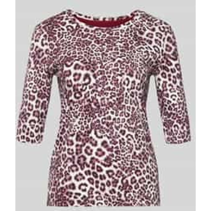 3/4-shirt met ronde hals