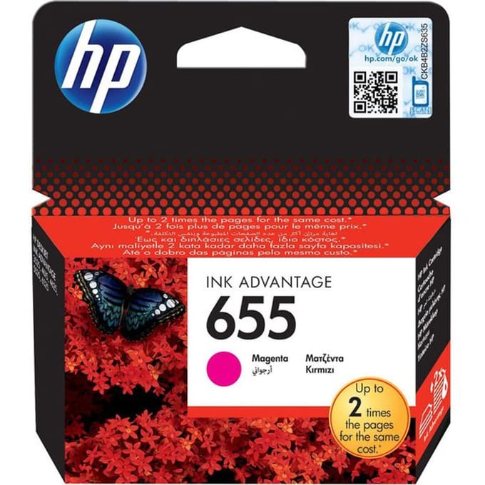 HP 655 / CZ111AE - Magenta Ink - Inktpatroon Op kleurstof gebaseerd magenta