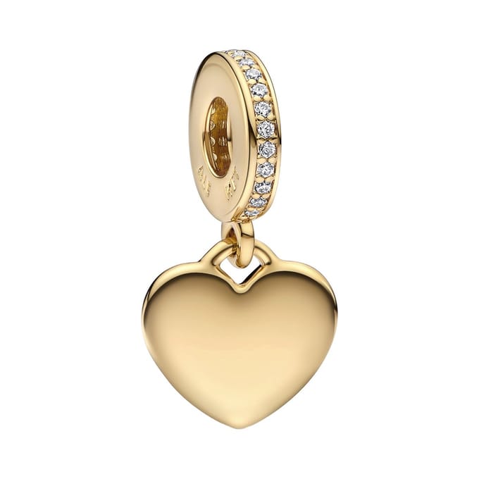 Pandora Bedel Hangend Hart Goud 768761C01- Verguld metaal