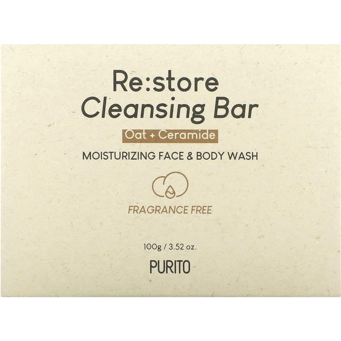 Purito, Re:Bewaar Reinigingszeep, Geurloos, 3.52 (100g) gray