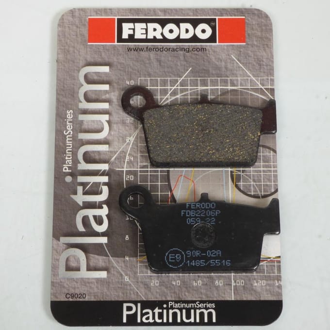 Plaquette de frein Ferodo pour Moto Beta 498 RR 2013 à 2014 AR Neuf