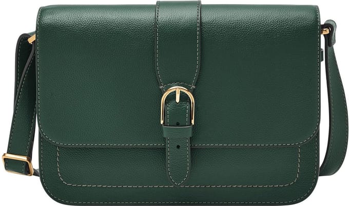 FOSSIL Schoudertas Zoey Large Crossbody Viridian Groen