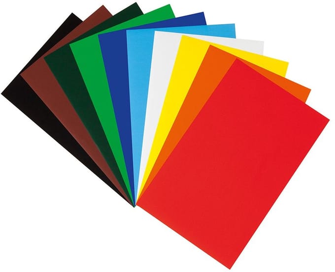 #Glanspapier Folia 35x50cm    50 vel, assorti kleuren
