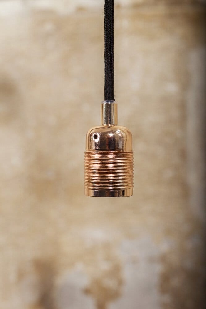 Frama - Frama - Kabel met fitting - E27 - koper - zwart
