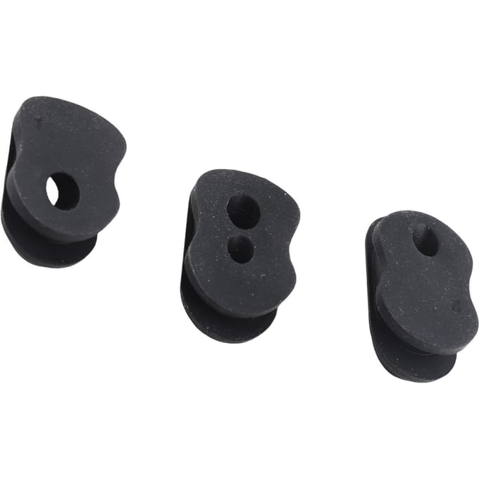 3 stuks Universele Siliconen Kabel Rubberen Stekker Elektrische Scooter Accessoires Onderdelen Geschikt voor MAX G30 black