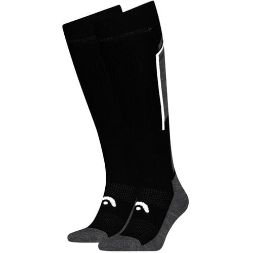 HEAD Skisokken Kneehigh 2-pack Black / Dark Grey-35/38