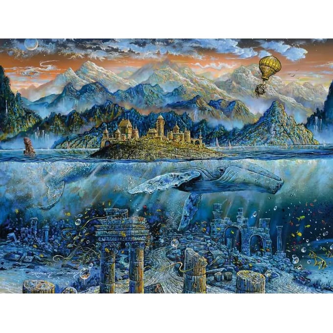 2000 stukjes wijze walvis puzzel Ravensburger