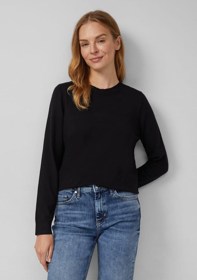 s.Oliver  Pullover Black Taglia: 36 | Maglioni a maglia Outlet | Donna | Nero