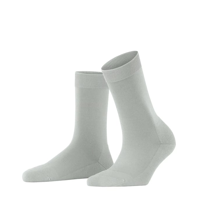 FALKE ClimaWool eenkleurig wol lyocell sokken dames grijs - maat 41-42
