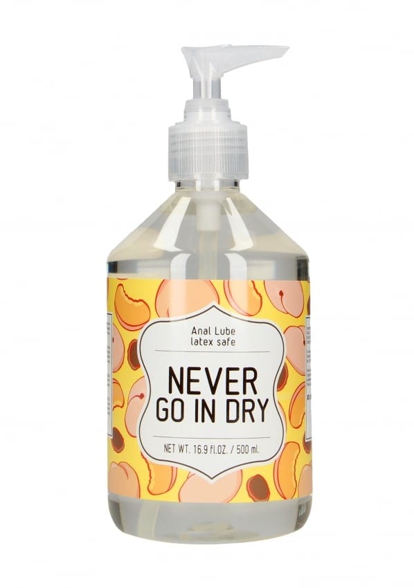 Anaal Glijmiddel - Never Go In Dry 500 ml - Waterbasis
