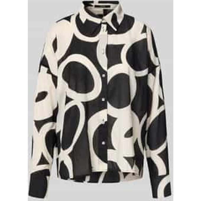 Regular fit blouse in all-over look, model 'Zirveli'