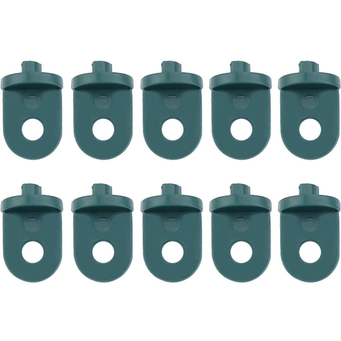 10 STKS Plastic Kas Haak Plant Bloem Hanger (Groen) groen