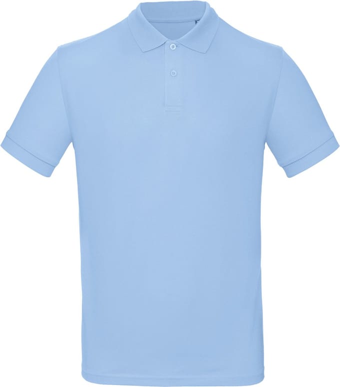 B&C Men's organic polo shirt CGPM430 - sky blue - S