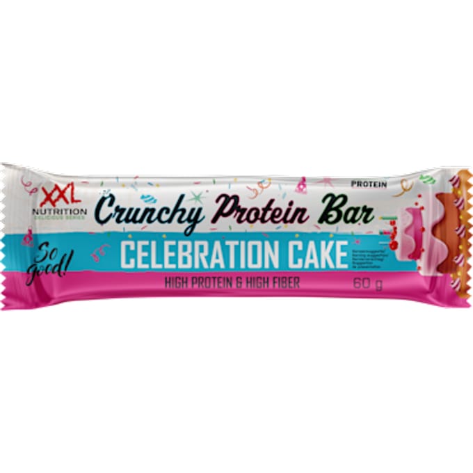 XXL Nutrition Crunchy Protein Bar Celebration Cake 1 reep (60 gram)