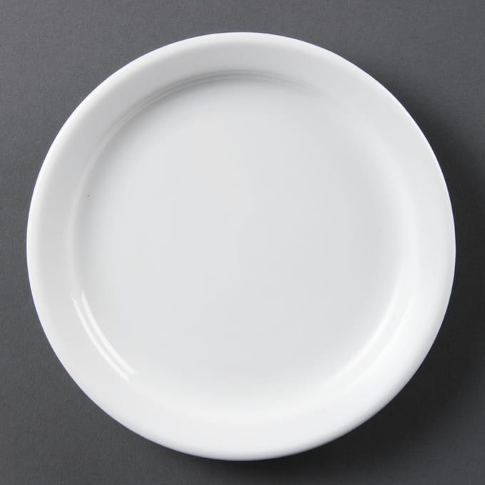 Olympia Whiteware borden met smalle rand | 18 Ø cm | 12 Stuks