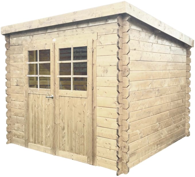 Solid Superia Hof Tuinhuis - Vuren - Onbehandeld - 248x248cm